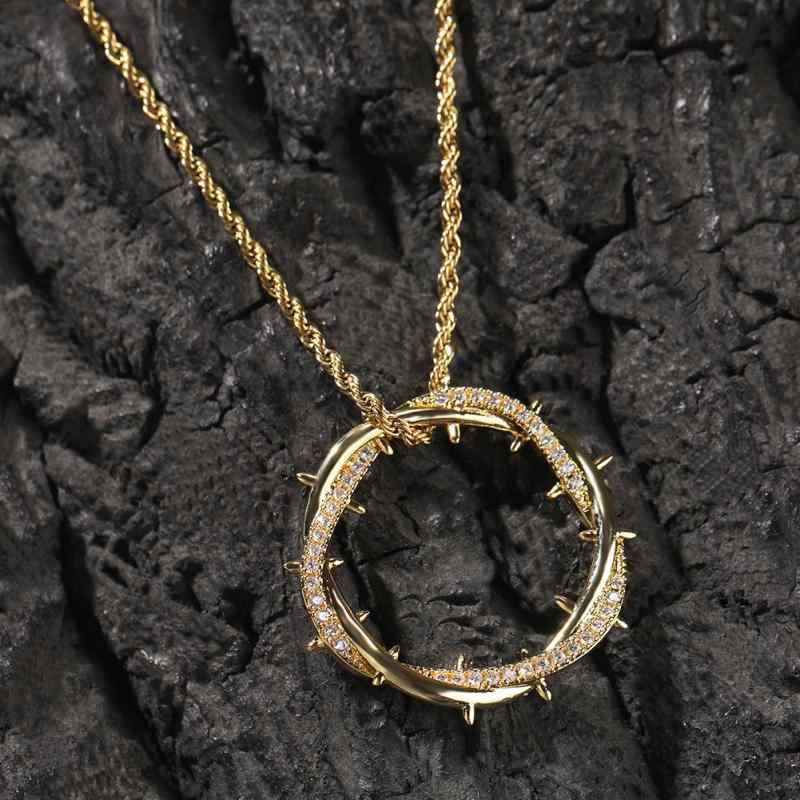 ネックレス ヒップホップ ストリート かっこいい ユニセックス アクセサリー シンプル ゴールド シルバー ジュエリー ペンダント メンズ キュービックジルコニア レディース ファッションアイテム ラインストーン