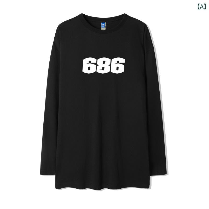 オーバーサイズ Tシャツ メンズ ストリート ヒップホップ シンプル 長袖 ロンT 綿 レイヤリング シャツ トップス 大きいサイズ 紳士服