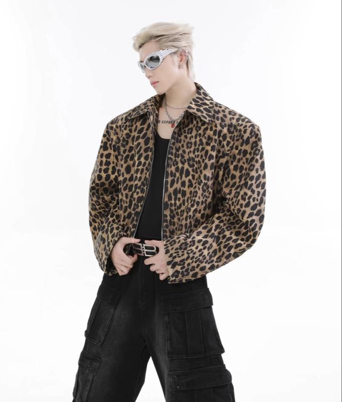 楽天市場】デニム ジャケット 男性 Y2K アメリカン レトロ ヒョウ柄