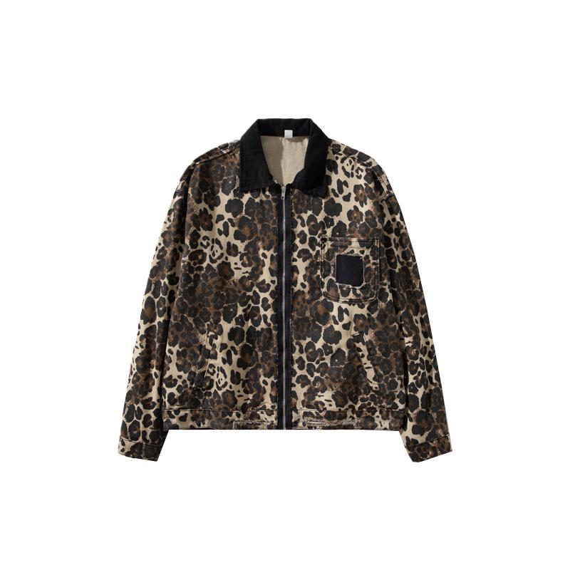 楽天市場】デニム ジャケット 男性 Y2K アメリカン レトロ ヒョウ柄