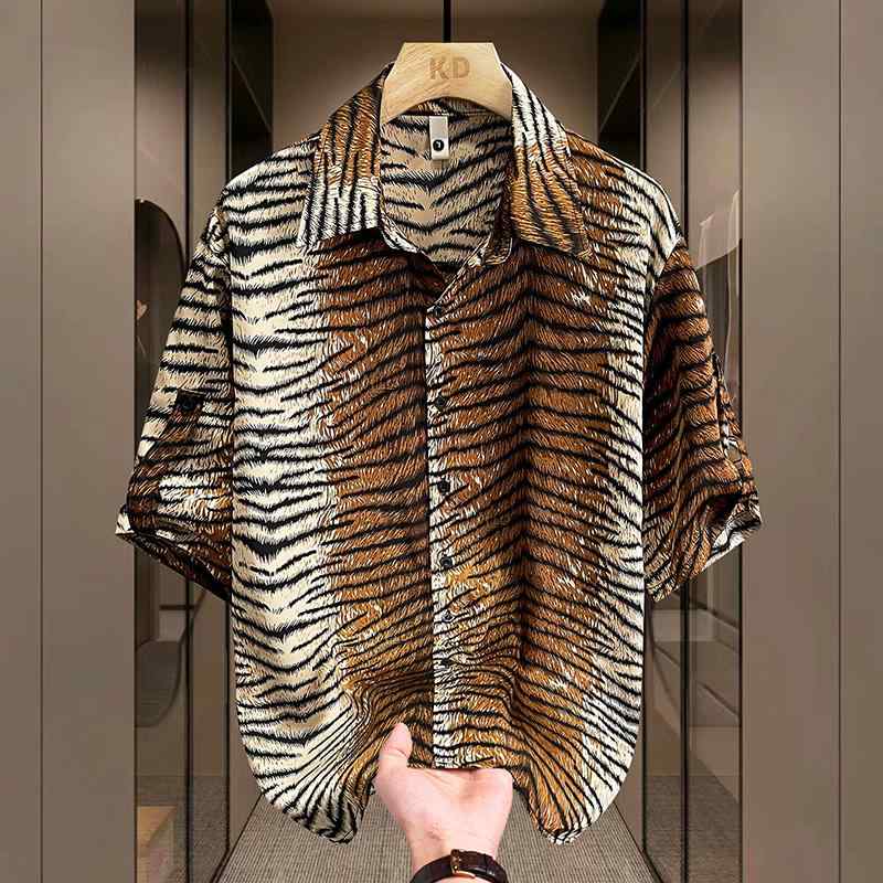 ワークシャツ　炎柄　古着 牛柄シャツ 牛柄 シャツ メンズの通販｜au PAY マーケット