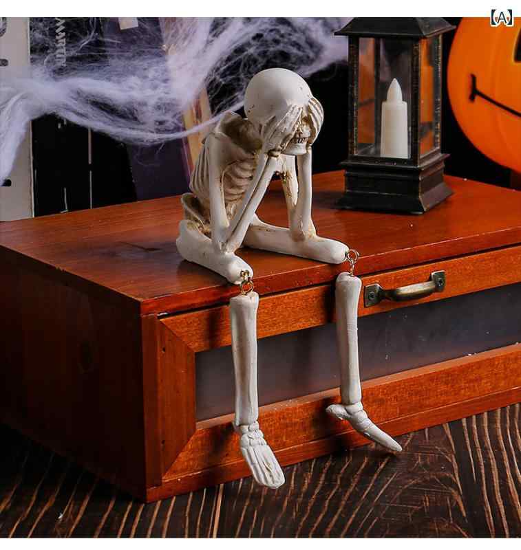 スカル インテリア コレクション 飾り 置き物 北欧 ハロウィン オーナメント 樹脂 男女兼用 ドクロ ホラー オブジェ デコレーション スケルトン