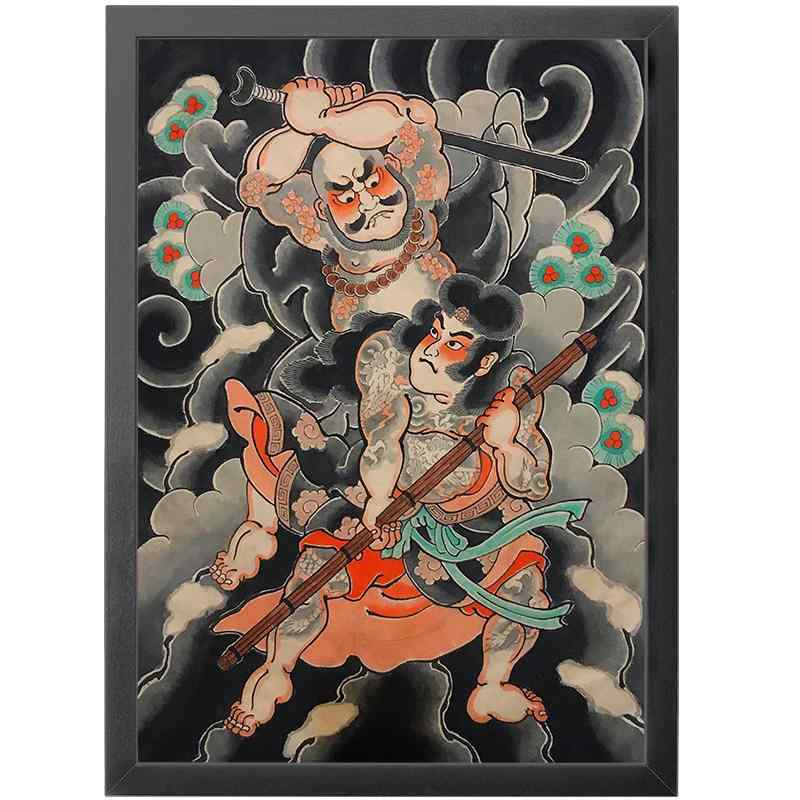 顔絵　飾り　絵画　絵 楽天市場】【額絵】 群鶏図 伊藤若冲 F4・F6・F8号サイズ 伊藤若冲 群