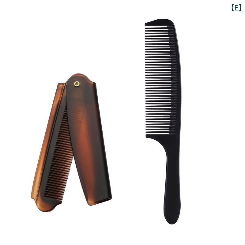 楽天市場】折りたたみ クシ コーム 男性用 黒 ブラック 頭皮