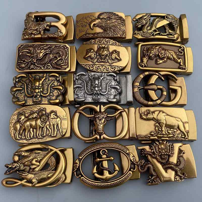 楽天市場】ベルトバックル 虎 トラ 3.5cmベルト幅用 絵柄 銀製 古美