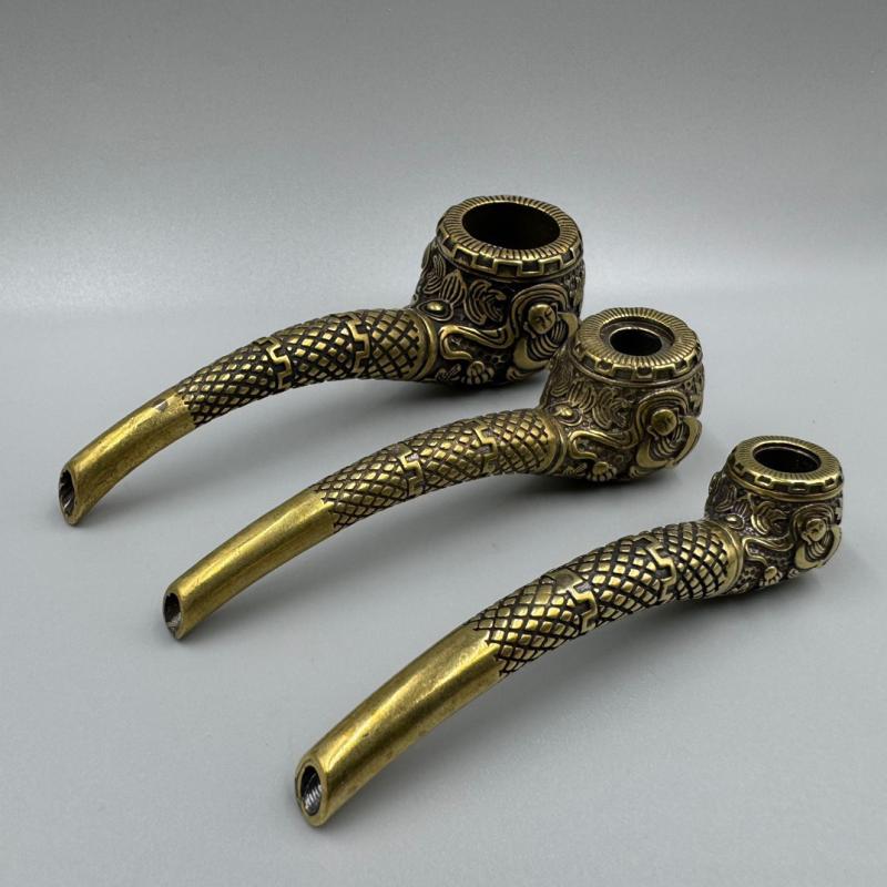 楽天市場】キセル 煙管 クラシック 真鍮 パイプ レトロ銅 パイプ