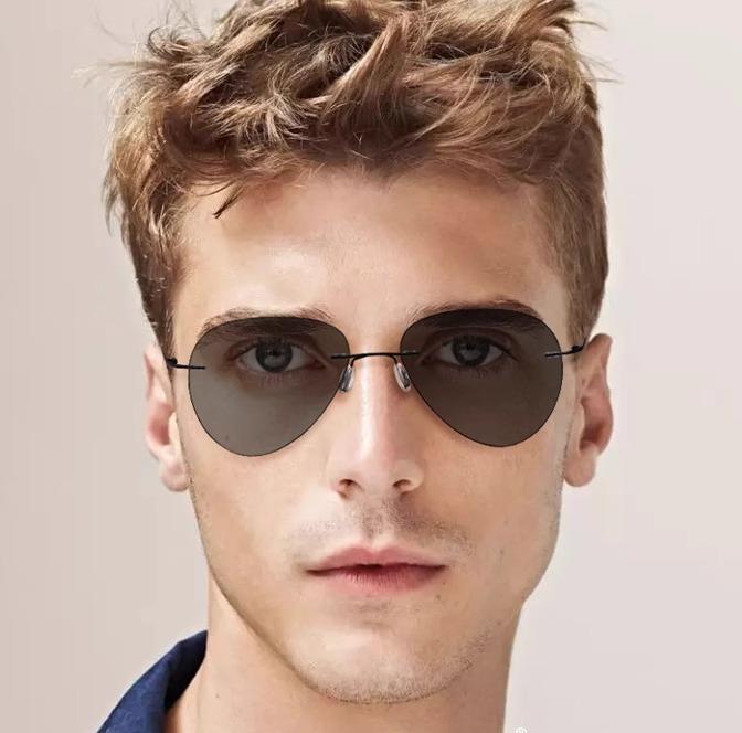 パイロット サングラス チタン 軽量 フレームレス 飛行士 メンズ レディース 調光レンズ 色変化 運転用 メガネ 偏光 スタイリッシュ