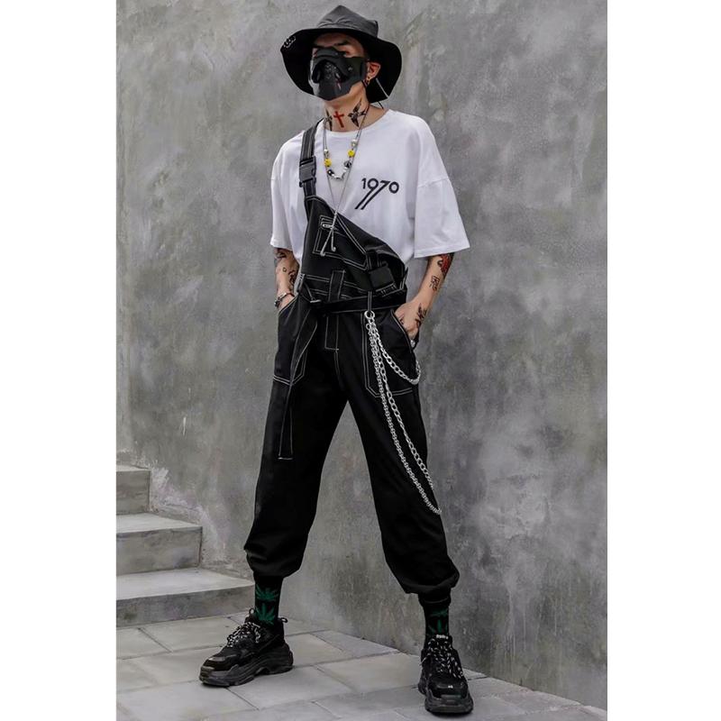 オーバー オール オーバーオール メンズ 韓国 ゆったり 作業着 サスペンダー ジャンプスーツ イベント 衣装 ダンス K-POP パフォーマンス