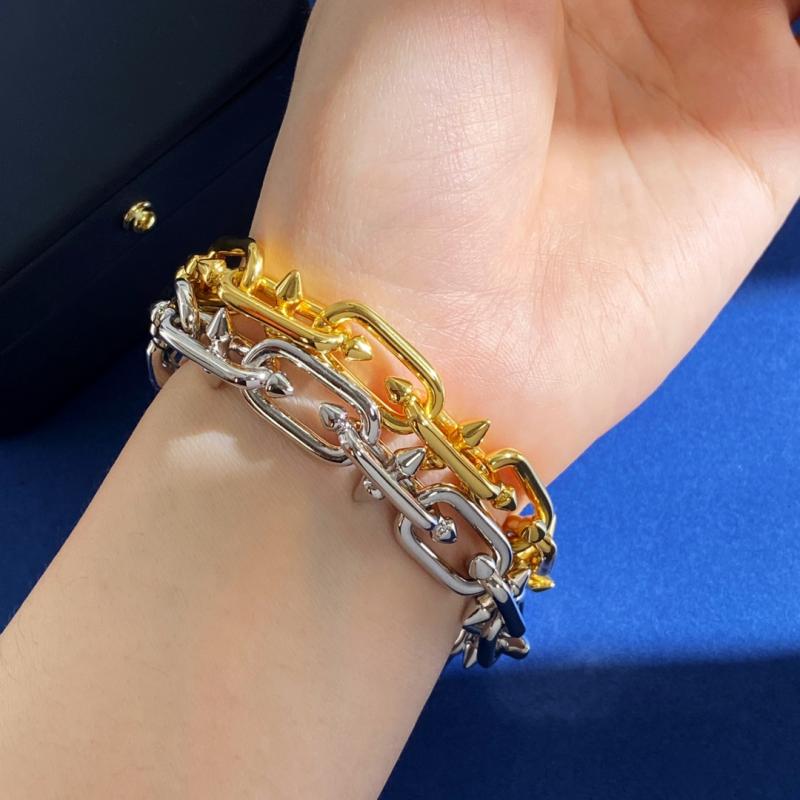 ブレスレット パンク ロック メンズ レディース バングル アクセサリー ラインストーン チェーン カップル クール ダンス クラブ カジュアル ファッション小物
