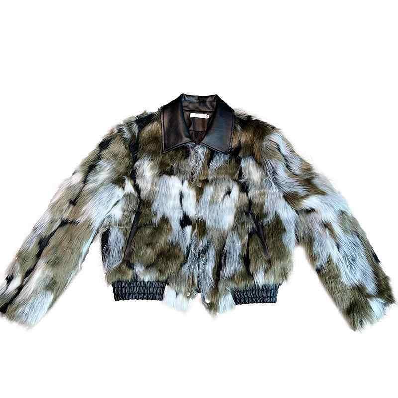 ファージャケット 冬服 カラー エコファー ショート コート メンズ レディース 暖かい 厚手 アウター ファッション 6,543円