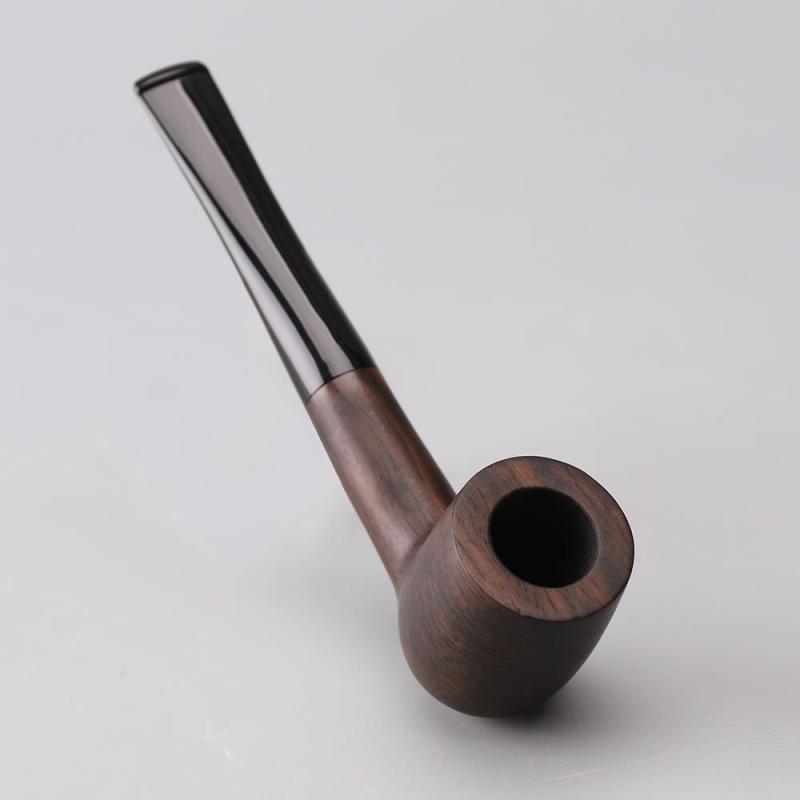 喫煙パイプ 木製 煙管 タバコ 喫煙具 キセル 光沢 彫刻 木目 乾燥 ストレート まっすぐ 長持ち 工芸品 高品質 ギフト プレゼント 趣味 コレクション レトロ 高級感 上品 10,208円