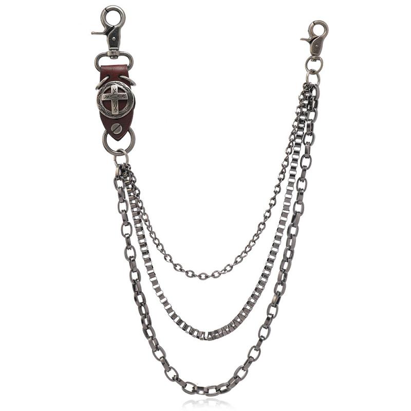 ウォレット チェーン ズボン ベルト おしゃれ ファッション パンク ヒップホップ ストリート ユニセックス パンツ デニム レトロ メタル ヒッピー アクセサリー