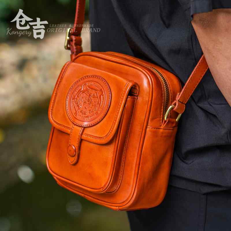 メンズ 男性用 バッグ ショルダーバッグ クロスボディバッグ カジュアルバッグ ハンドメイド 高品質 牛革 カジュアル デイリーユース 通勤 通学 ユニセックス｜Hanbok Home