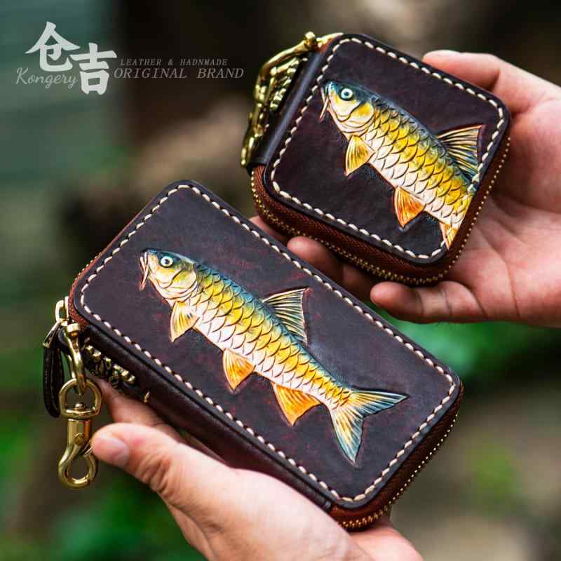 小物入れ アクセサリーケース 小銭入れ イヤホンケース キーケース 彫刻 工芸品 高品質 カジュアル レザー ホワイトデー ギフト 個性的 おしゃれ|Hanbok Home