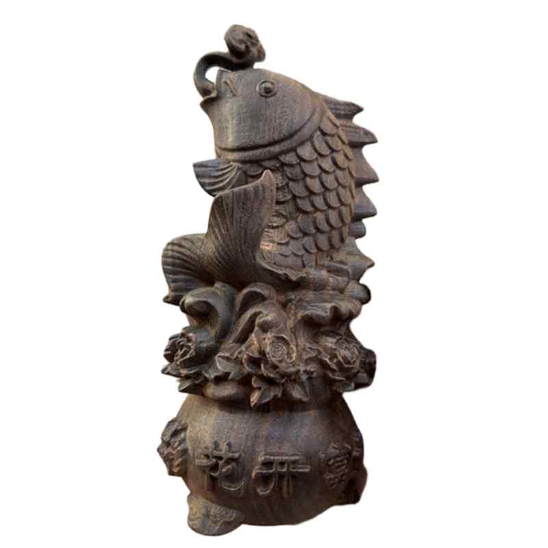 楽天市場】一品作 木製 木彫りの魚 鰈（カレイ）の木彫り 【279