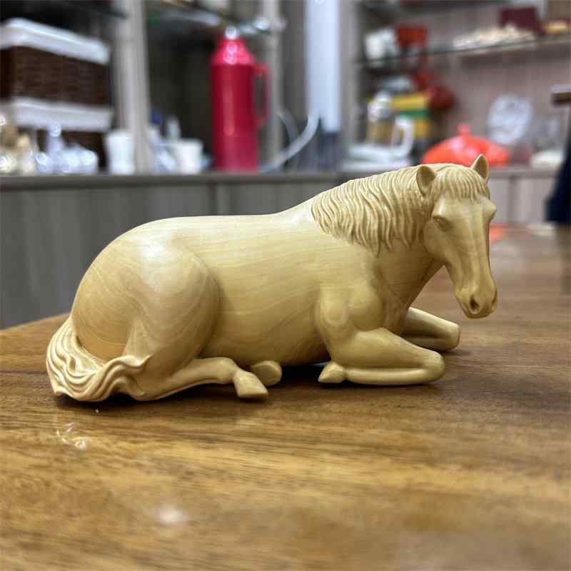 楽天市場】馬 インテリア 小物 木製 ツゲ彫刻 おしゃれ装飾品 吉祥の