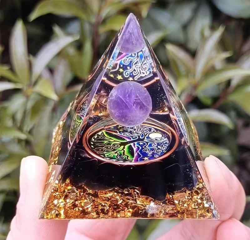 楽天市場】ピラミッド 置物 車内飾り 小物 アクリル シェル シトリン