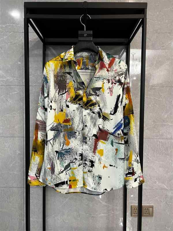 メンズ プルオーバー 長袖 トップス 刷り上げる 白 多色 色合い作物 今めかしい 絵の具 下書き 芸術風 冷感 ドレープ 今めかしい か細い填まる 今めかしい 奥ゆかしい 雅びやか
