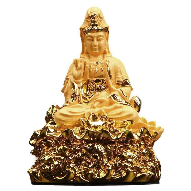 置物 仏教徒 アロマ オイル 宝 香水入れ 匂い ボトル 平安 車内 装飾品 飾り 仏様 仏 菩薩 メンズ 香水 芳香剤入れ 仏像 車 インテリア レトロ 古風 ゴールド 金|Hanbok Home
