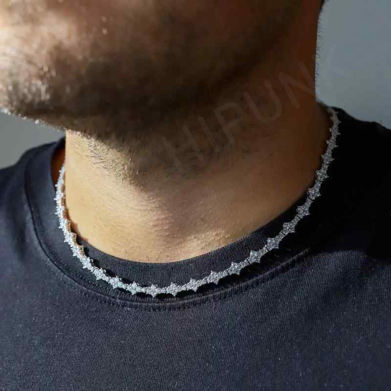 ネックレス HIP HOP ジュエリー ユニセックス アメリカ ヒップホップ フル ジルコン 65mm テニス キューバ チェーン ボーイズ 単列 チェーン カップル 女性 シンプル 6,497円