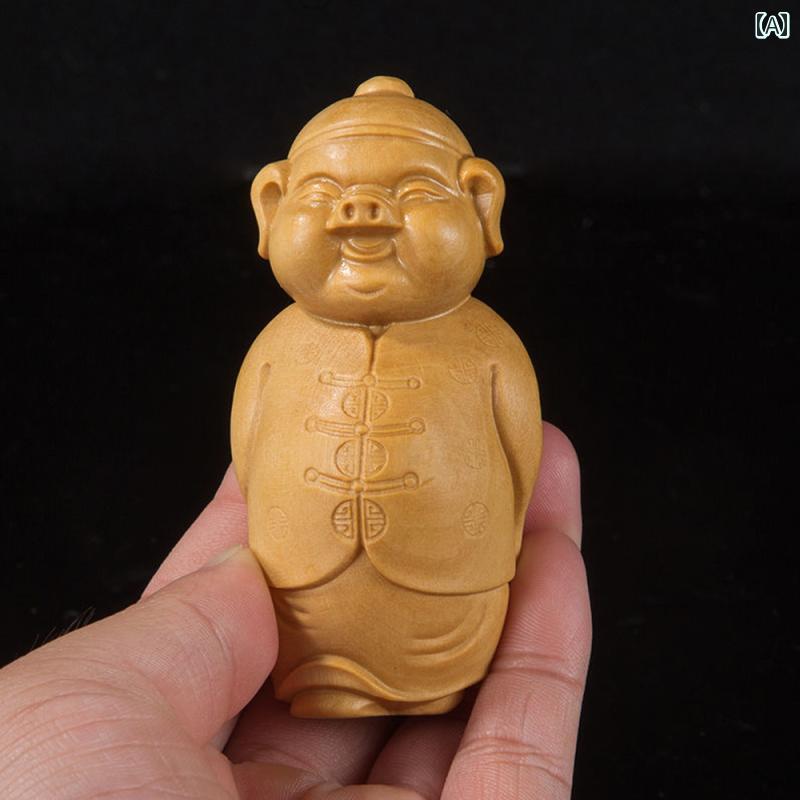 置物 インテリア 豚 金持ち 勤勉 家主 文化 玩具 装飾品 無垢材 木彫り 家庭用 ユニーク 芸術 雑貨 デコレーション