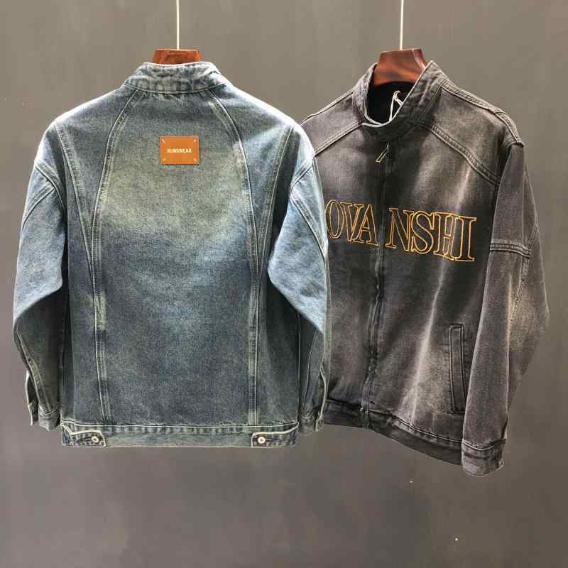 楽天市場】デニムジャケット アメリカン レトロ 秋冬 ワッペン装飾