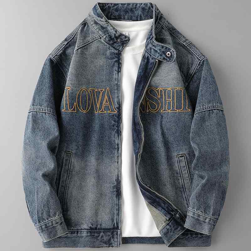 楽天市場】デニムジャケット アメリカン レトロ パッチ装飾 個性