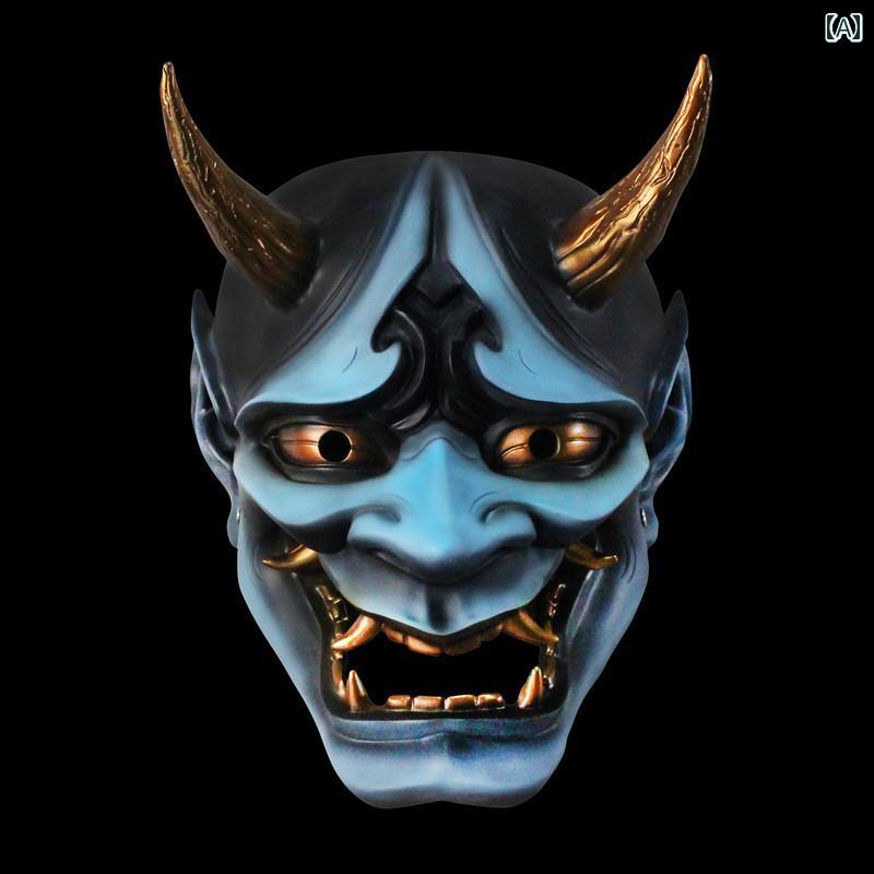お面 ハロウィン 和風 般若 魔王 百鬼 夜行 タトゥー 衣装 小道具 ダンス パーティー 樹脂 マスク ホラー