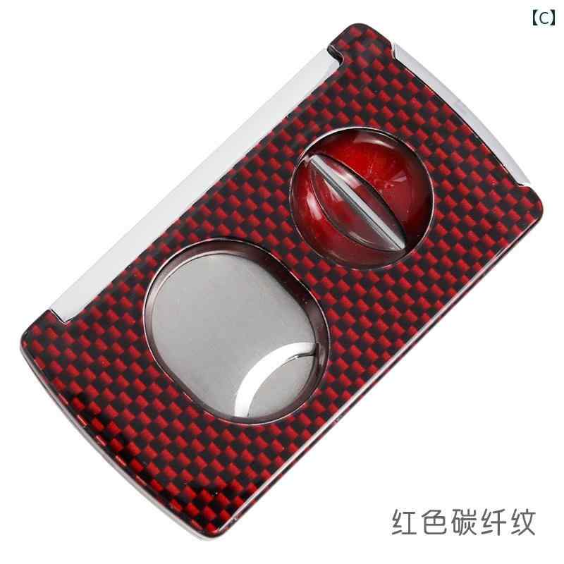 葉巻カッター 挟む 両刃 カット 煙草 太巻き 手巻き シャープ ポータブル 3way Ｖ字型 穴あけ 多機能 シガーカッター 葉巻 カッター ステンレス 精巧 おしゃれ 大人 刃 コンパクト