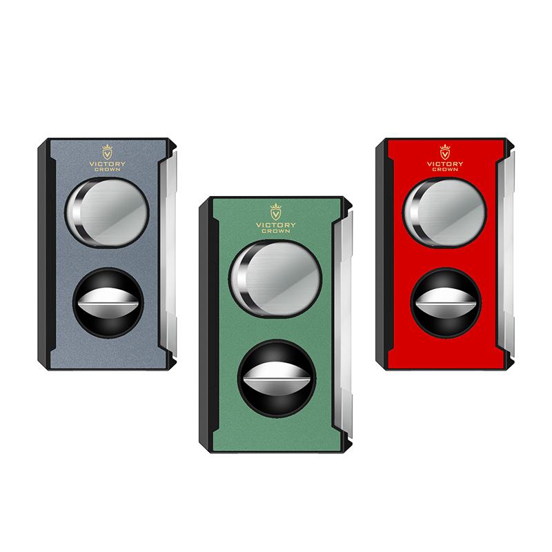 葉巻カッター 多機能 4way 葉巻 カット シガーカッター V字型 刃 フラット 穴あけ シガー ホール オープナー ホルダー フォーインワン ステンレス シャープ スタイリッシュ