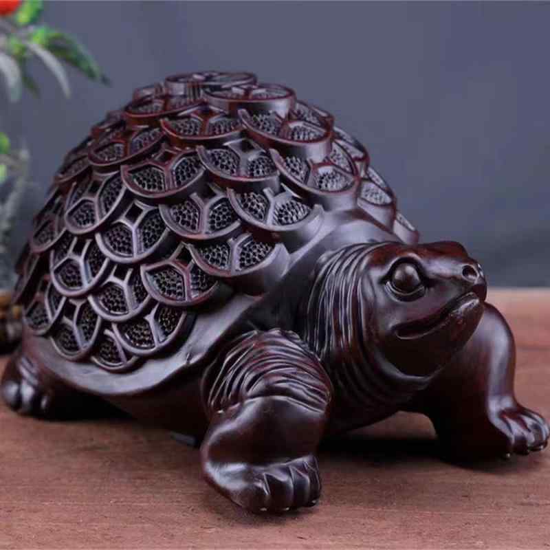 金钱亀手彫 彫刻 木彫 装飾品 工芸品 美術品 置物 金钱亀手