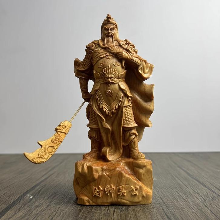 楽天市場】黄金関羽座像23cm 【送料無料】（沖縄別途1000円