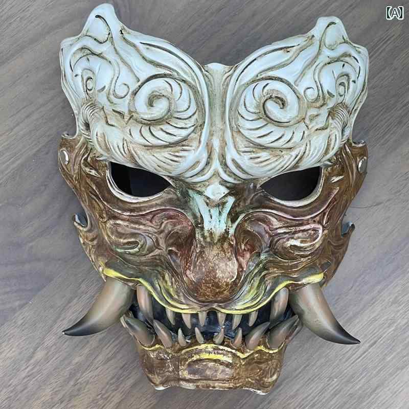 お面 黒 神話 悟空モチーフ マスク 道教 般若 アートフェスティバル イベント ハロウィン 祭り 仮装 コスプレ