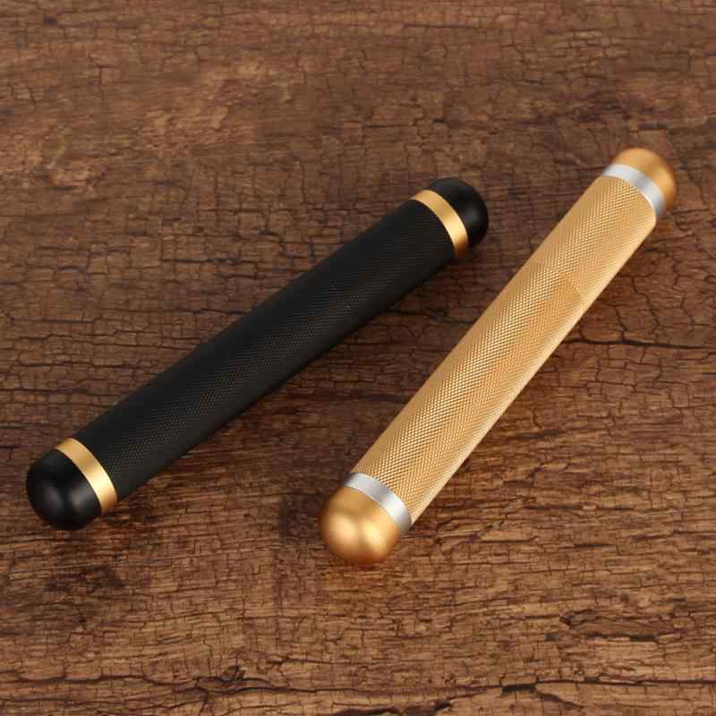 シガーチューブ 葉巻 ケース ボックス ブラック ゴールド 保湿 コンパクト 携帯 加湿器 密封 ギフト 旅行 ポータブル 高級感 シンプル