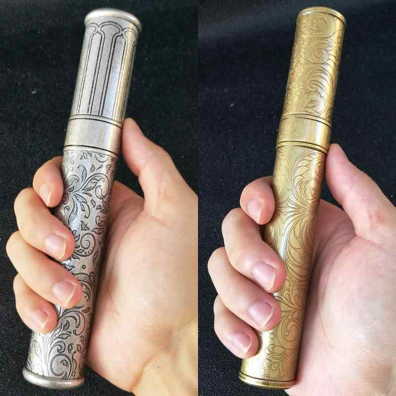 シガーチューブ 葉巻 ケース ボックス シルバー ゴールド 金属製 シングル 保湿 コンパクト 携帯 持ち運び 密封 ギフト 旅行 高級感 シンプル