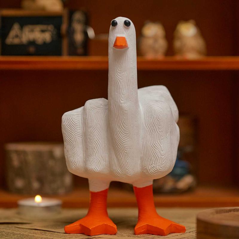 楽天市場】インテリア 置物 ユニーク 木彫り 中指立て ハンドサイン