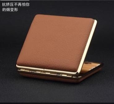 薄型 メンズ 革 タバコ ボックス ケース ギフト シック ミニマル フォーマル エレガント ビジネス 大人 クール 愛煙家 スタイリッシュ パパ 会社員 贈り物