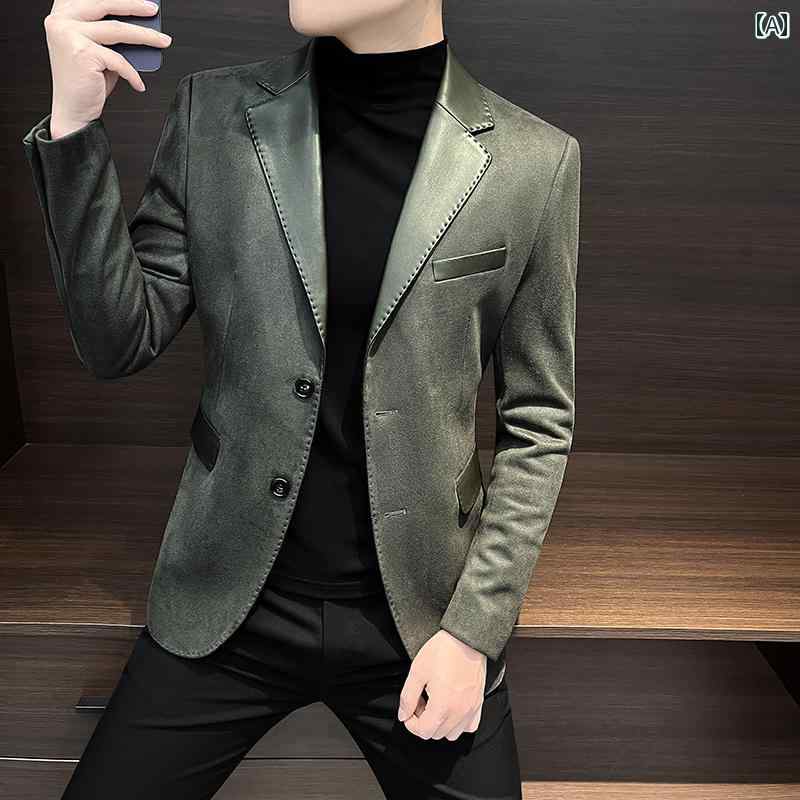 テーラードジャケット メンズ 成人男性服 上衣 心地好い 今めかしい 烏兎 飛び切り感 ウエスタン 古典派音楽 ラグジュアリー 今めかしい