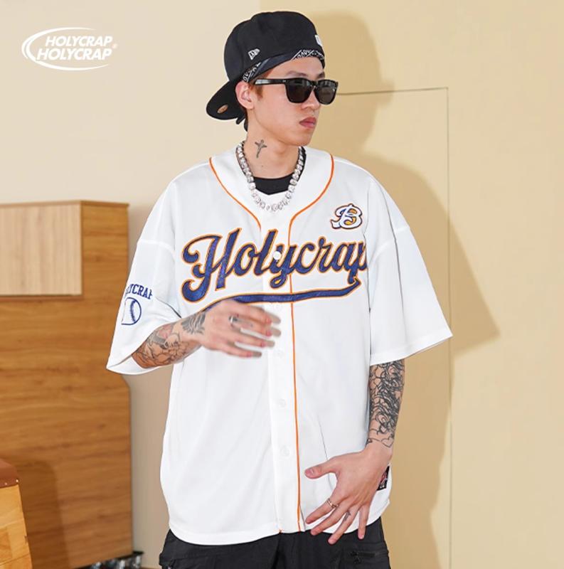 楽天市場】ベースボールシャツ 野球 ユニフォーム風 背番号01