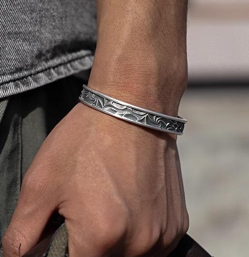 楽天市場】トライバル バングル 炎 タトゥー ブレスレット バングル