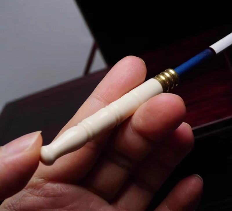 シガーホルダー マウスピース シガレット タバコ 葉巻 喫煙 パイプ アイボリー フィルター 太 細タバコ 循環型 再利用可能 エコ 携帯 ギフト