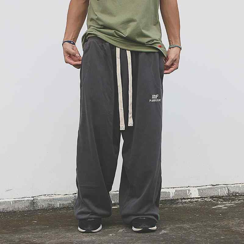 メンズ ファッション ストリート パンツ ズボン スウェット ダンス ジャズ トレーニング ワイドレッグ スポーツ ロング カジュアル アクティブ