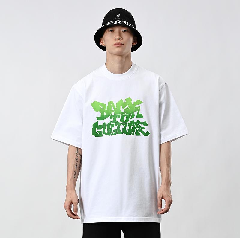 メンズ Tシャツ 半袖 カラー グラフィティ アート プリント トップス ストリート ダンス ヒップホップ カジュアル ゆったり オーバーサイズ