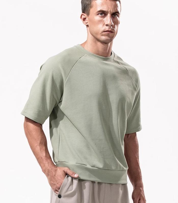 メンズ 半袖 Tシャツ ゆったり 厚手 レイヤリング シンプル ベーシック カジュアル リラックス 柔らかい ユニセックス 通気性