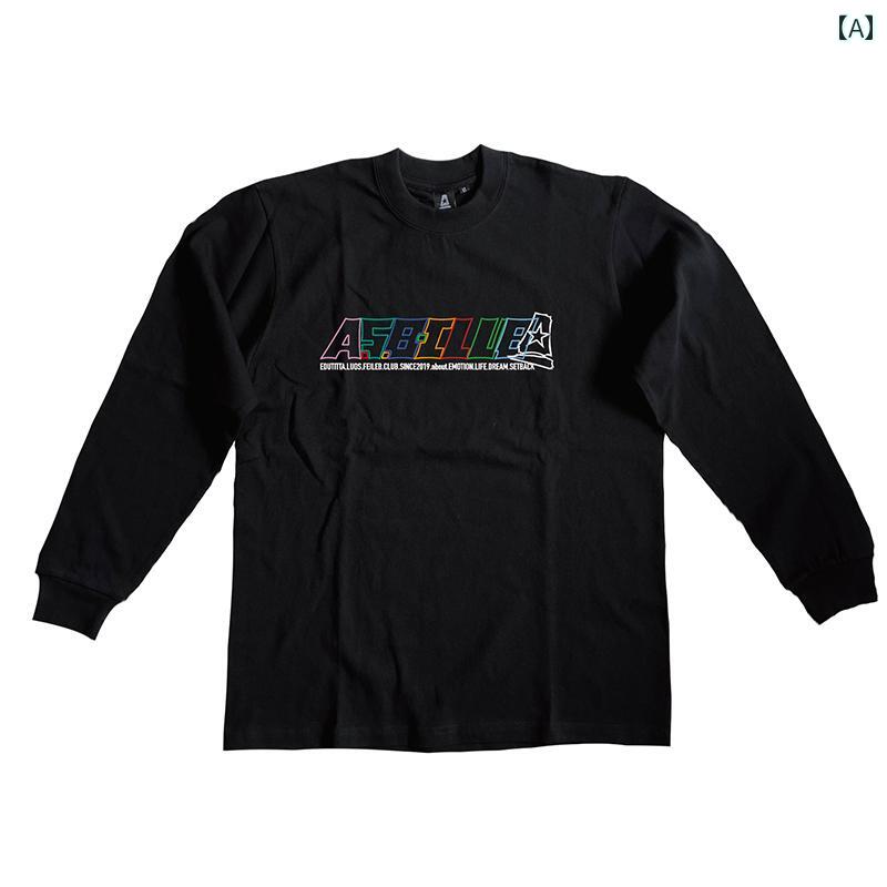 Tシャツ 秋 長袖 アメリカン ストリート スケーター ファッション ロンティー トレンド アイテム ユニセックス カジュアル