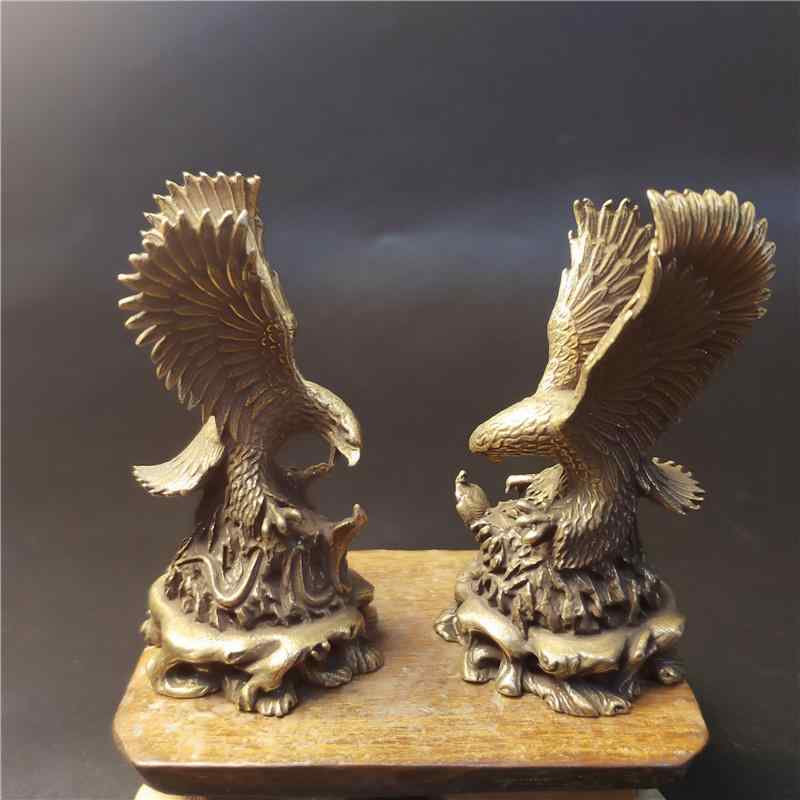 楽天市場】アンティークゴールド イーグル スタチュー 鷲の置物 ワシ