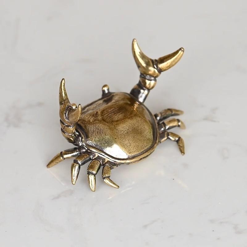楽天市場】オブジェ インテリア 銅 カニ 装飾品 小道具 オフィス 卓上