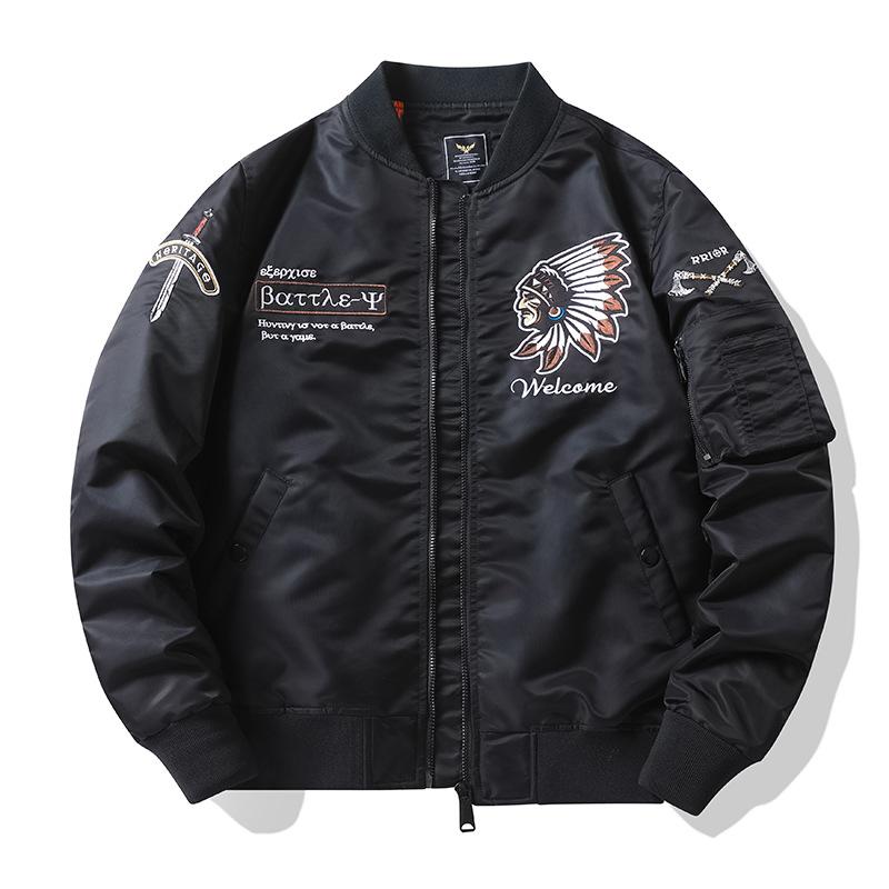 ジャケット メンズ アメカジ ワーク ストリート フライトジャケット スタジャン ライダース 防風 ナイロン 立襟 長袖 ジップアップ サイドポケット 春秋 アウター カジュアル