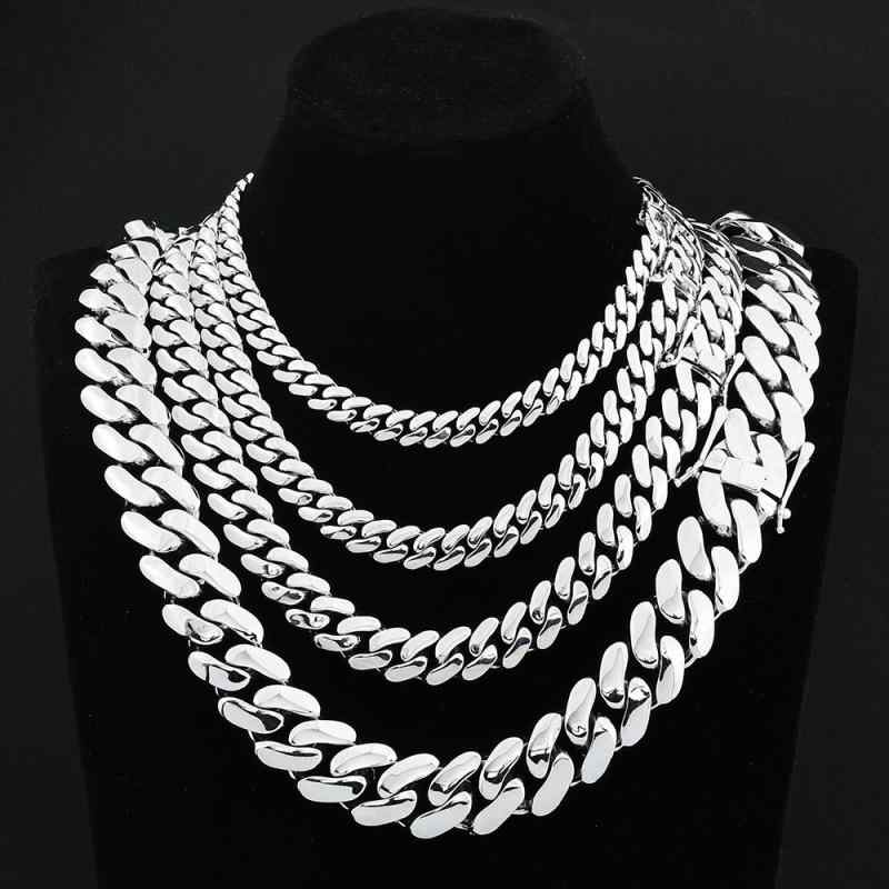 ネックレス メンズ 男性用 欧米 ヒップホップ ストリートファッション 差し込みバックル 光沢 銅製 電気メッキ加工 ゴールド 22mm幅 キューバンチェーン 個性的 トレンド感 アクセサリー 普段使い 幾何学デザイン 幅広