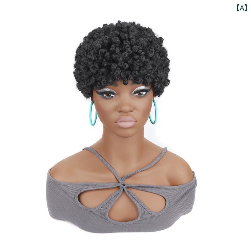 ウィッグ 男女兼用 ドレッドヘア スクリューカール ショート ブラックヘア 小巻 耐熱ファイバー 人工毛 コスプレ ダンス 衣装 ファッション イベント 普段使い